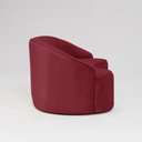 Ver mais imagens de Sofá Curvo Montserrat 150cm 2 Lugares Veludo Vermelho Marsala - Nexta Casa