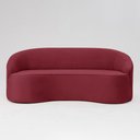 Ver imagem 7 de Sofá Curvo Montserrat 150cm 2 Lugares Veludo Vermelho Marsala - Nexta Casa
