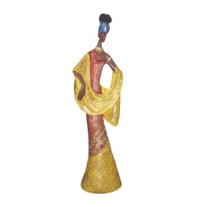 Escultura Africana Véu Telada G Decoração Casa Enfeite