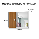 Ver imagem 5 de Conjunto Completo para Banheiro Gabinete Premium e Espelheira Gênova - Branco/Ripado