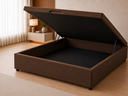 Ver imagem 7 de Cama Box Baú Casal com Encaixe para Colchão e Puxador Embutido:Marrom