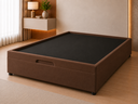 Ver imagem 4 de Cama Box Baú Casal com Encaixe para Colchão e Puxador Embutido:Marrom