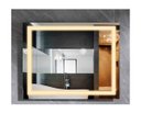 Ver imagem 1 de Espelho Jateado Iluminado com Led Quente e Touch 80x70cm Horizontal
