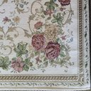 Ver imagem 4 de Tapete Sala Antiderrapante Floral Jasmin 02 Bege 2,00x2,50m