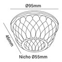 Ver mais imagens de Spot Redondo Cristal Semiembutido G9 Bivolt
