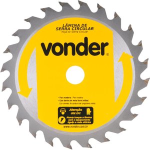 Lamina Serra Circ Vídea 200x30x3,0mm 24D 6600 rpm - Vonder