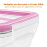 Potes Herméticos de Plástico Freshy 3 peças 820mL Roxo - Sanremo - 6