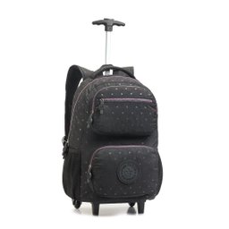 Kit Mochila Rodinhas Preta Feminina Estrela Estilo Capricho - 2