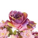 Ver imagem 4 de Buquê Rosa e Poppy Misto X10 Flores Artificiais Decorativas