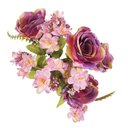 Ver imagem 2 de Buquê Rosa e Poppy Misto X10 Flores Artificiais Decorativas