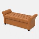 Ver imagem 6 de Puff Baú 195cm Charles Courino Caramelo - Sallar Home