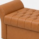 Ver imagem 5 de Puff Baú 195cm Charles Courino Caramelo - Sallar Home