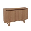 Ver imagem 1 de Balcão Armário para Escritório 3 Portas Me4120 Amêndoa - Tecno