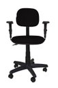 Ver imagem 2 de Cadeira Secretaria Bolt com Braco Regulavel - Couro Sintetico Corano - Preto