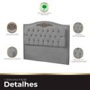 Ver imagem 2 de Cabeceira King Size Estofada para Cama Box Maitê Veludo Ateliê do Conforto Cabeceira King Estofada C