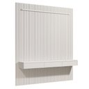 Ver imagem 2 de Painel 100% MDF para TV 75 Polegadas 240cmx247,1cm Ripado com Rack Suspenso 3 Gavetas Arbo