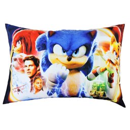 Jogo De Lençol Cobre Leito E Fronha Carros Sonic Kit 2pçs - 5