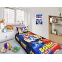 Ver imagem 2 de Jogo De Lençol Cobre Leito E Fronha Carros Sonic Kit 2pçs