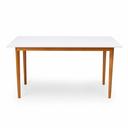 Ver imagem 2 de Mesa de Jantar 8 Lugares Retangular 160x90 em Madeira em MDF Liz Branca
