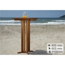 Ver imagem 4 de Conjunto de Mesa de Bar em Madeira com 4 Banquetas Altas - Mão & Formão - Jatobá