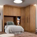 Ver imagem 1 de Guarda Roupa Modulado Solteiro Safira 007 em Mdf com 7 Portas e 4 Gavetas