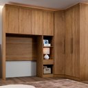 Ver imagem 2 de Guarda Roupa Modulado Solteiro Safira 007 em Mdf com 7 Portas e 4 Gavetas