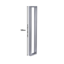 Ver imagem 5 de Puxador para Porta Barra Retangular 50x20 Aço Inoxidavel 120cm Polido 1,2m