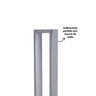 Puxador para Porta Barra Retangular 50x20 Aço Inoxidavel 120cm Polido 1,2m - 9