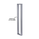 Ver imagem 6 de Puxador para Porta Barra Retangular 50x20 Aço Inoxidavel 120cm Polido 1,2m
