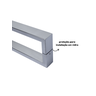 Puxador para Porta Barra Retangular 50x20 Aço Inoxidavel 120cm Polido 1,2m - 7