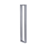 Puxador para Porta Barra Retangular 50x20 Aço Inoxidavel 120cm Polido 1,2m - 1