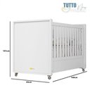 Ver imagem 3 de Berço Tutto New e Guarda Roupa 4 Portas Americano Branco Fosco - Matic