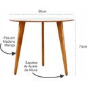 Ver imagem 2 de Mesa de Jantar Redonda Júlia de 80cm Branca