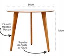 Ver imagem 2 de Mesa de Jantar Redonda Júlia de 80cm Branca