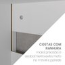 Armário Aéreo Canto de Cozinha 1 Porta de MDF Menu Fettuccine Kitchen Branco/Cinza - 7