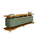 Ver imagem 2 de Rack para Tv até 75 Polegadas Océane 3 Portas Naturalle/pistache - Pnr Móveis