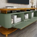 Ver imagem 3 de Rack para Tv até 75 Polegadas Océane 3 Portas Naturalle/pistache - Pnr Móveis