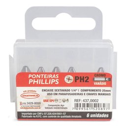 Ponteira para Parafusadeira Ph3x25mm - Noll - 3 Ponteira para Parafusadeira Ph3x25mm - Noll - 3