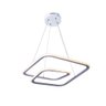 Lustre Pendente Moderno Led 41w Sala Quarto Cozinha Bivolt Twisted M1:branco - Luz Amarela 3000k - 1