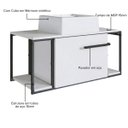 Ver imagem 5 de Gabinete para Banheiro Suspenso Industrial com Cuba Ametista Branca Branco