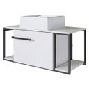 Ver imagem 6 de Gabinete para Banheiro Suspenso Industrial com Cuba Ametista Branca Branco