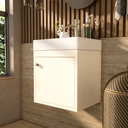 Ver imagem 2 de Gabinete Madrid Suspenso Armário Organizador para Banheiro - Off White