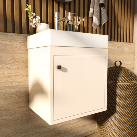 Gabinete Madrid Suspenso Armário Organizador para Banheiro - Off White