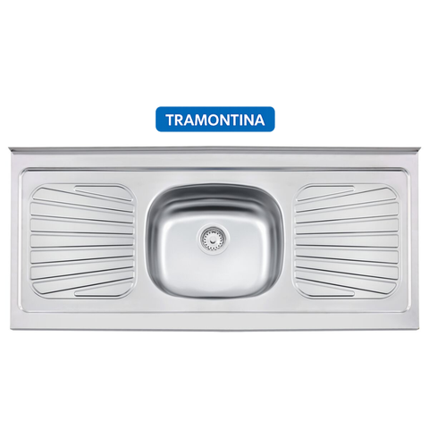 Pia de Cozinha Aço Inox 120cm com Válvula Tramontina