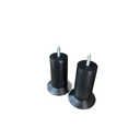 Ver imagem 1 de Kit 7 Pés Preto 6cm para Sofá, Cama Box, Parafuso Universal 5/16