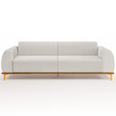 Ver imagem 3 de Sofá 04 Lugares Para Sala de Estar Kiev 260 cm D02 Linho Cru C-443 - Lyam Decor