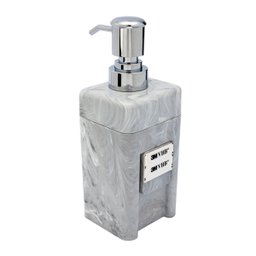 Dispenser Porta Sabonete Líquido 300ml Com Fixação Parede:Cinza - 3