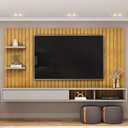 Ver imagem 2 de Painel Suspenso 60 Pol 179 Cm Friz Cedro Bali Dj Moveis Cedro Bali