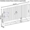 Ver imagem 3 de Painel Suspenso 60 Pol 179 Cm Friz Cedro Bali Dj Moveis Cedro Bali