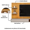 Ver imagem 5 de Painel Suspenso 60 Pol 179 Cm Friz Cedro Bali Dj Moveis Cedro Bali